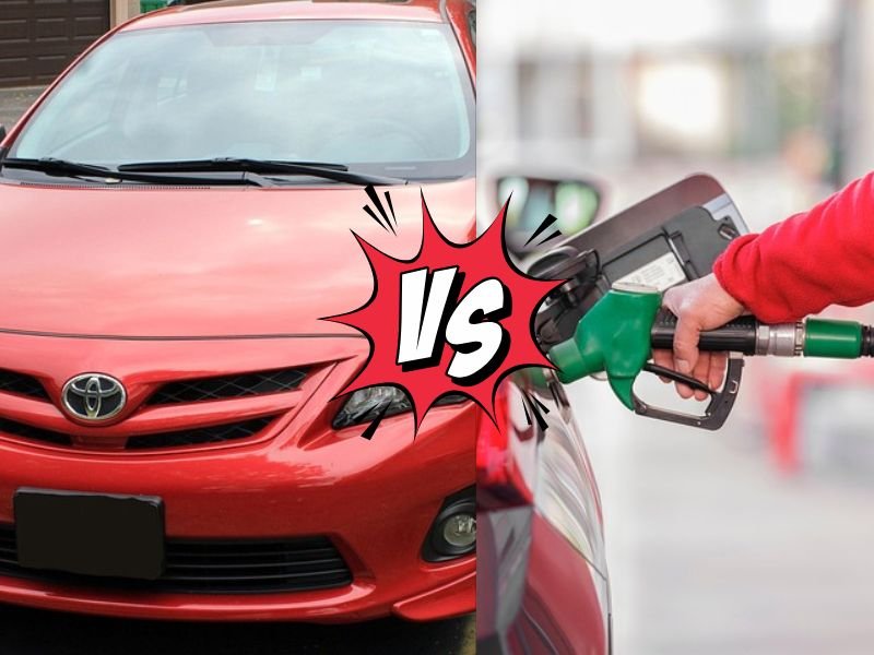 Comparison between hybrid and petrol sedan cars