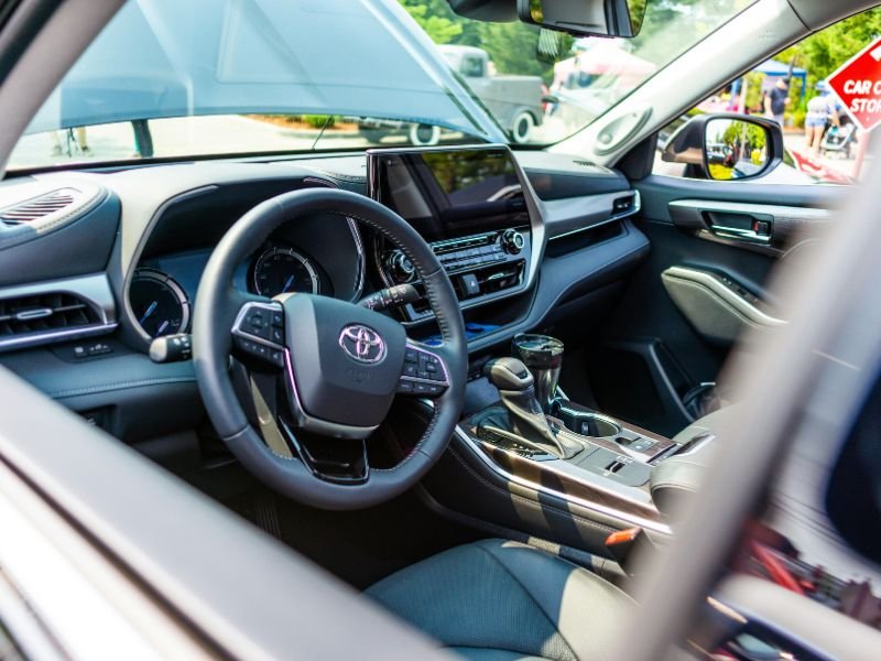 Toyota Camry interior dashboard showing key features and layout
