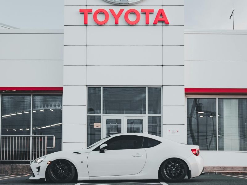 Toyota Camry displayed at a dealership in the USA for pricing overview
