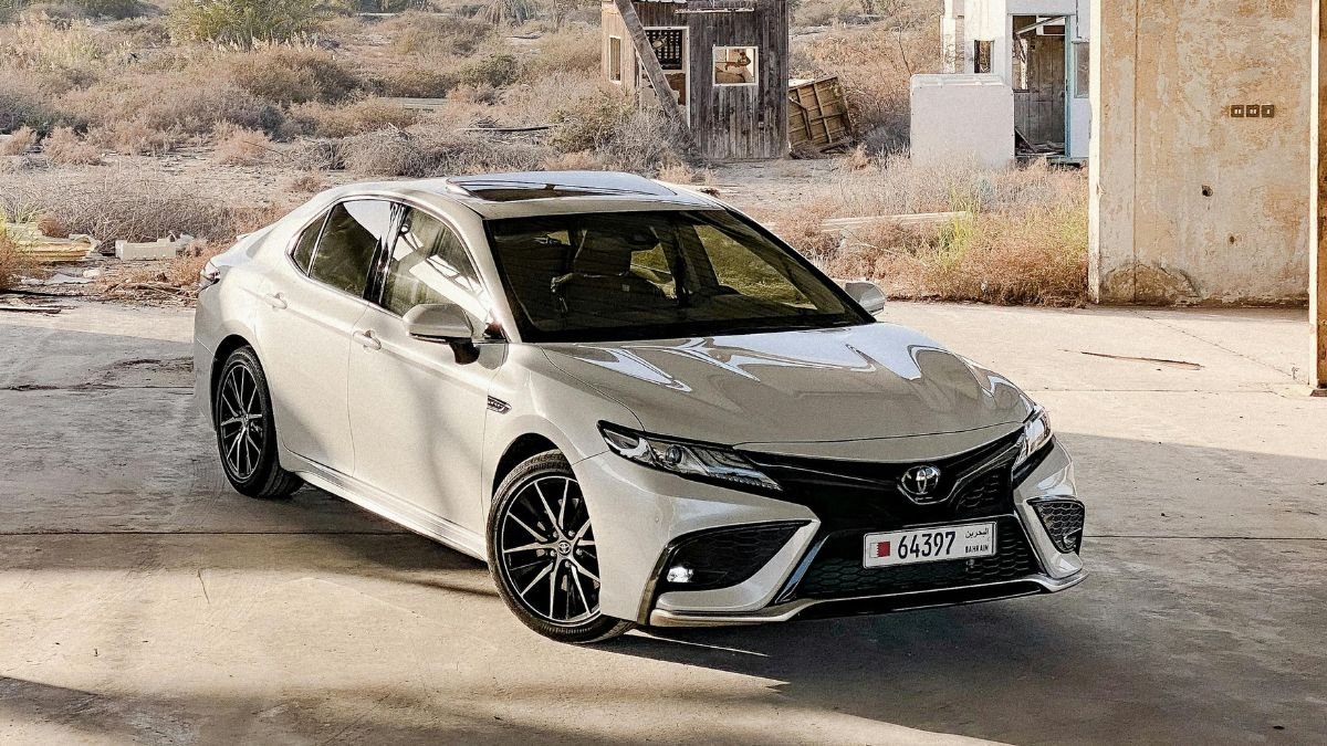 Toyota Camry driving on a US highway showing real-world performance and comfort