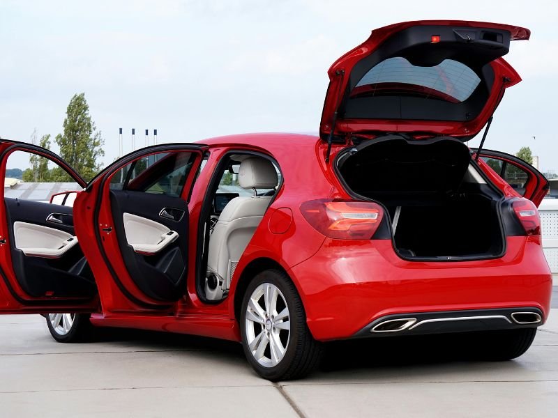 Toyota Prius cargo space showing hatchback practicality