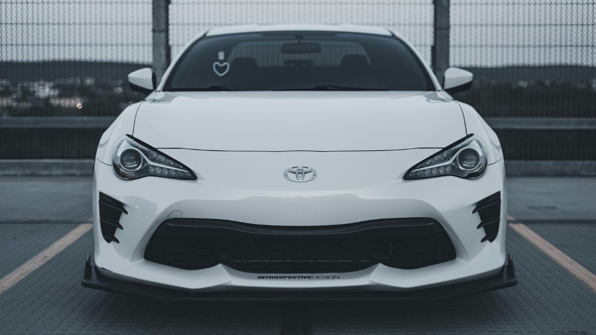 Toyota Prius hybrid car in the USA showing modern exterior design