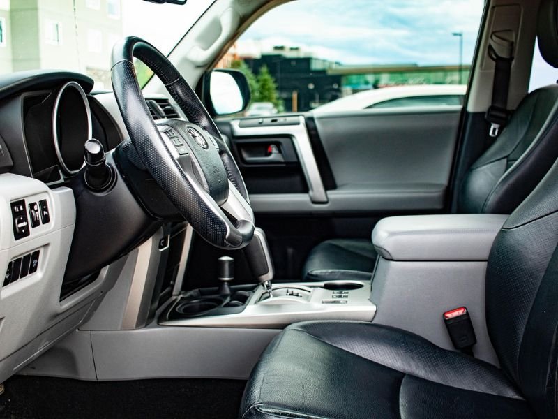 Toyota Prius interior cabin with modern dashboard and seating