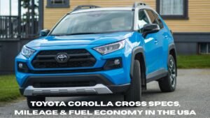 Toyota Corolla Cross compact SUV exterior view in the USA