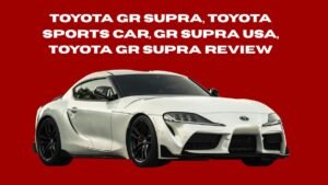 Toyota GR Supra sports car driving on USA roads