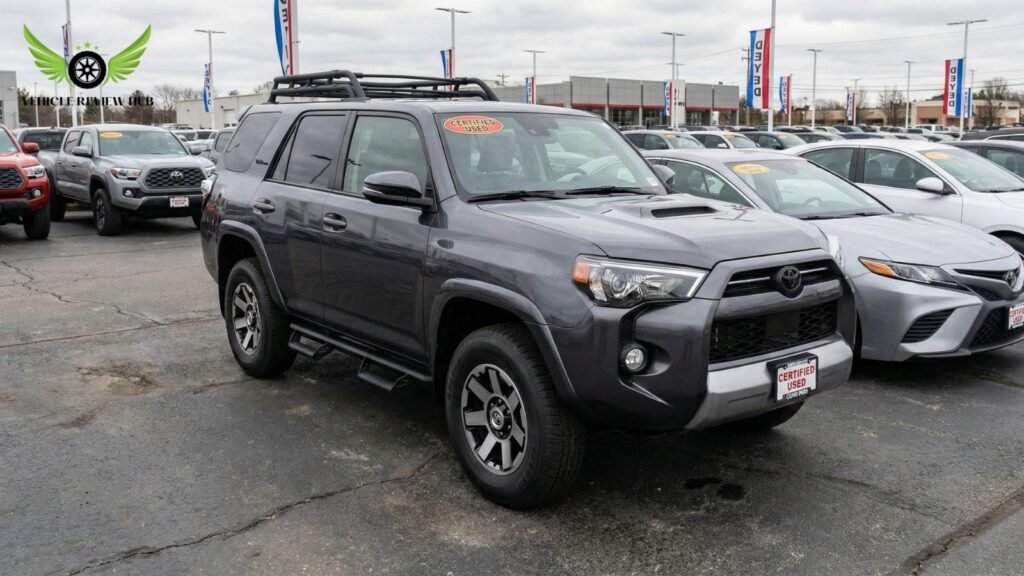 Used 2025 Toyota 4Runner at dealership lot showing strong resale value