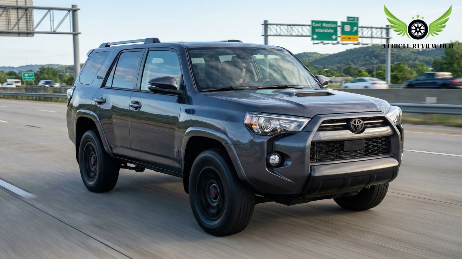 Toyota 4Runner driving on highway showing real world fuel economy and daily driving performance