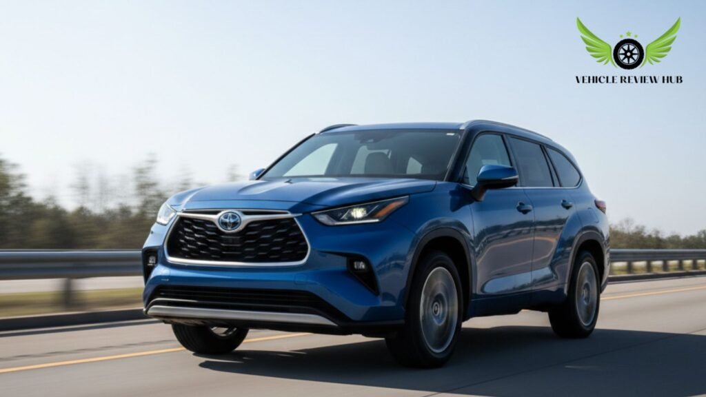 Toyota Grand Highlander hybrid showing performance and acceleration capability