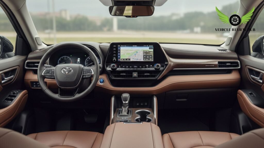 Toyota Grand Highlander interior dashboard and seating layout