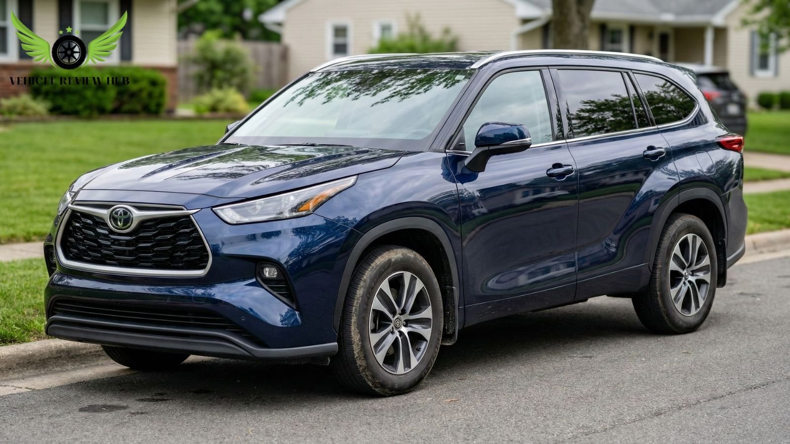Toyota Highlander 2026 midsize SUV exterior front view in the USA