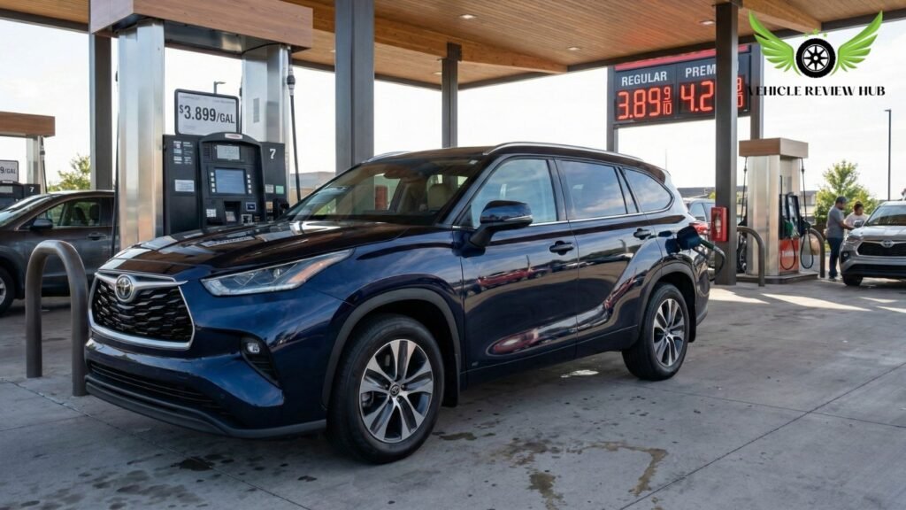 Toyota Highlander monthly and yearly fuel cost estimation in the USA