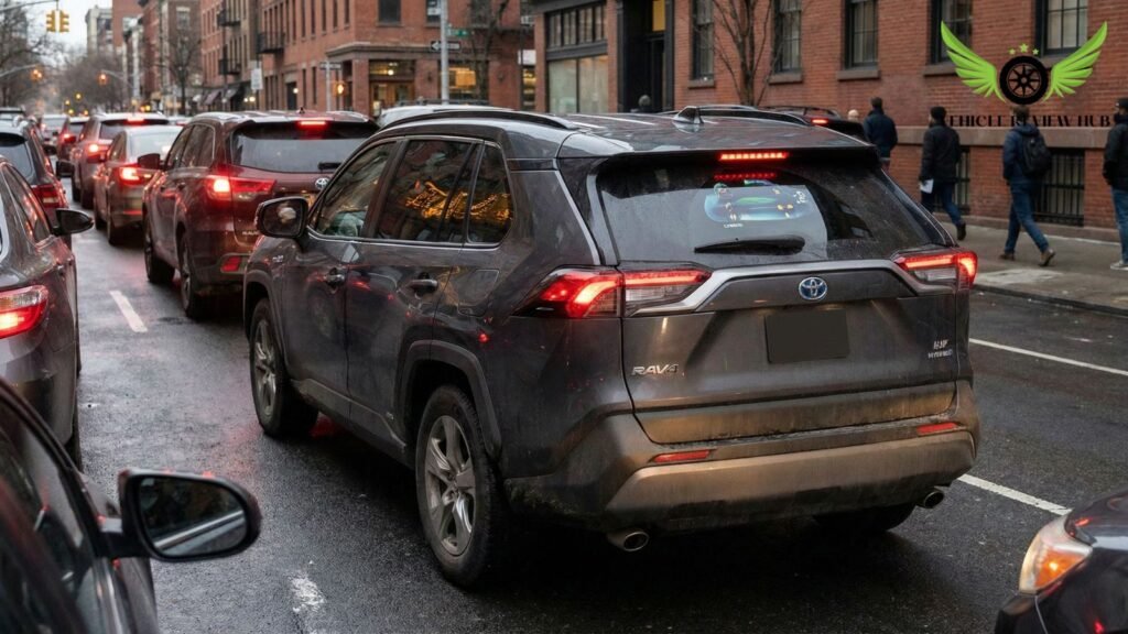 Toyota RAV4 hybrid fuel efficiency in stop and go traffic