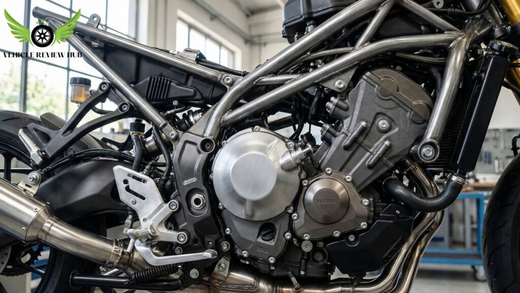 Yamaha Tracer 9 GT engine and chassis details