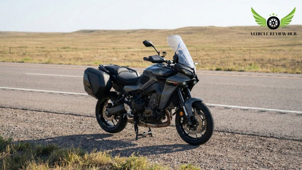 Yamaha Tracer 9 GT overview showing sport touring design