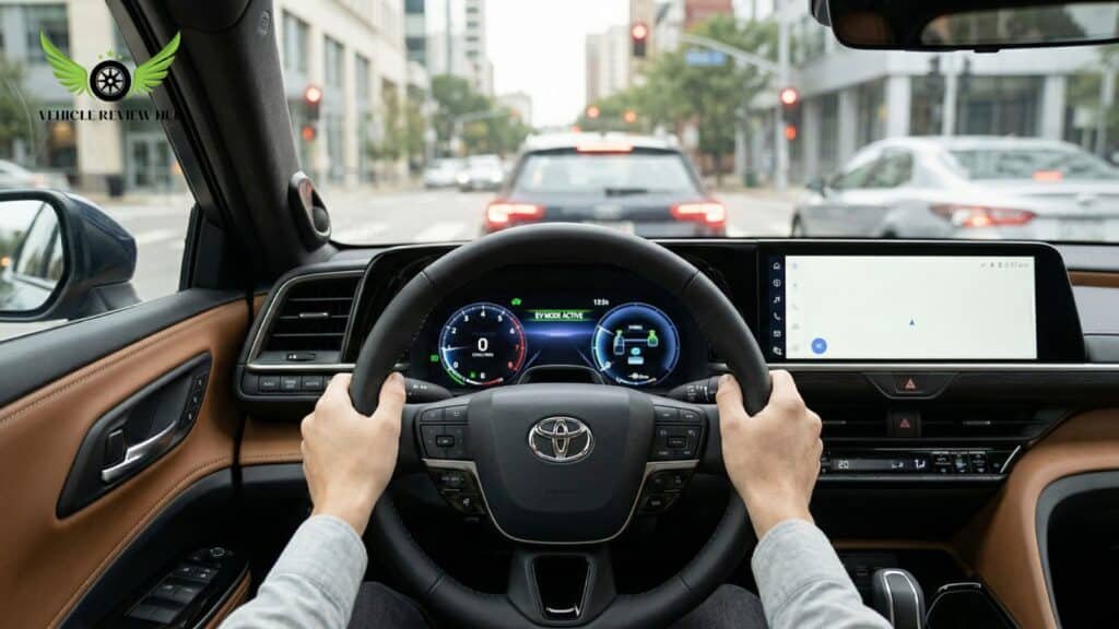 Toyota Crown Signia quiet cabin during highway driving