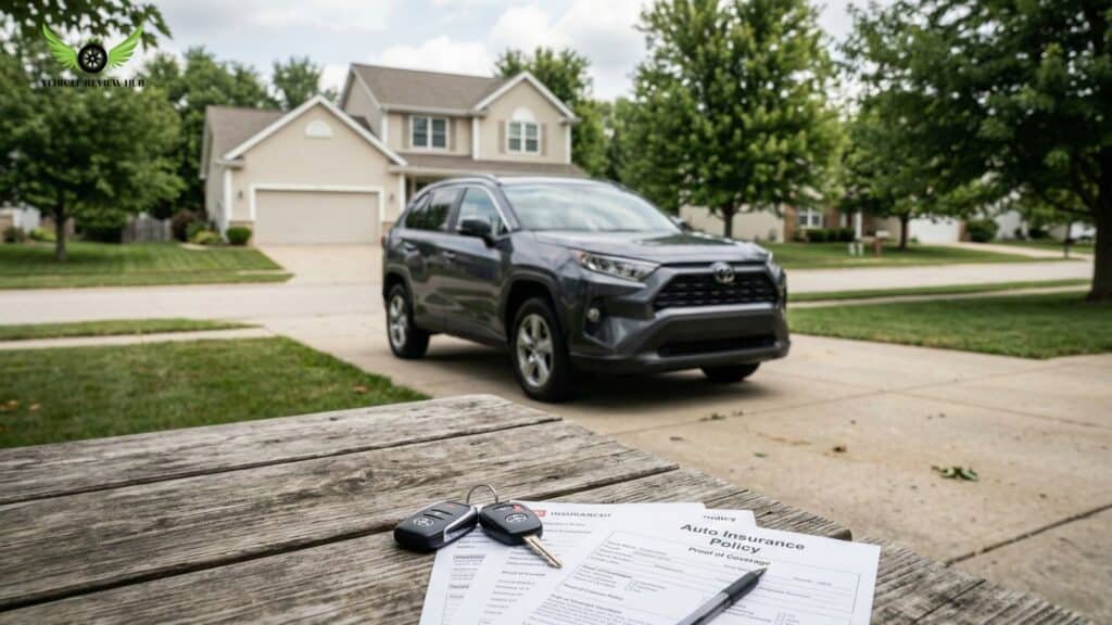 Car insurance policy document representing Toyota Crown Signia insurance cost analysis