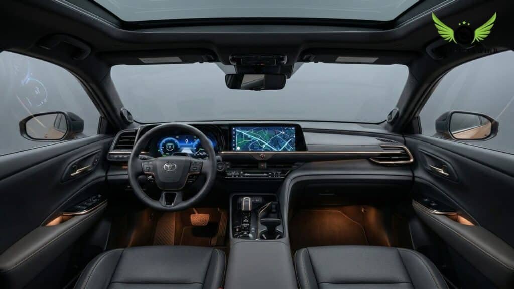 Toyota Crown Signia 12.3 inch infotainment and digital instrument cluster interior