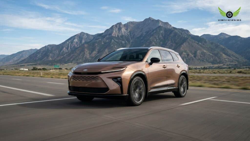 Toyota hybrid SUV receiving scheduled maintenance service in the USA