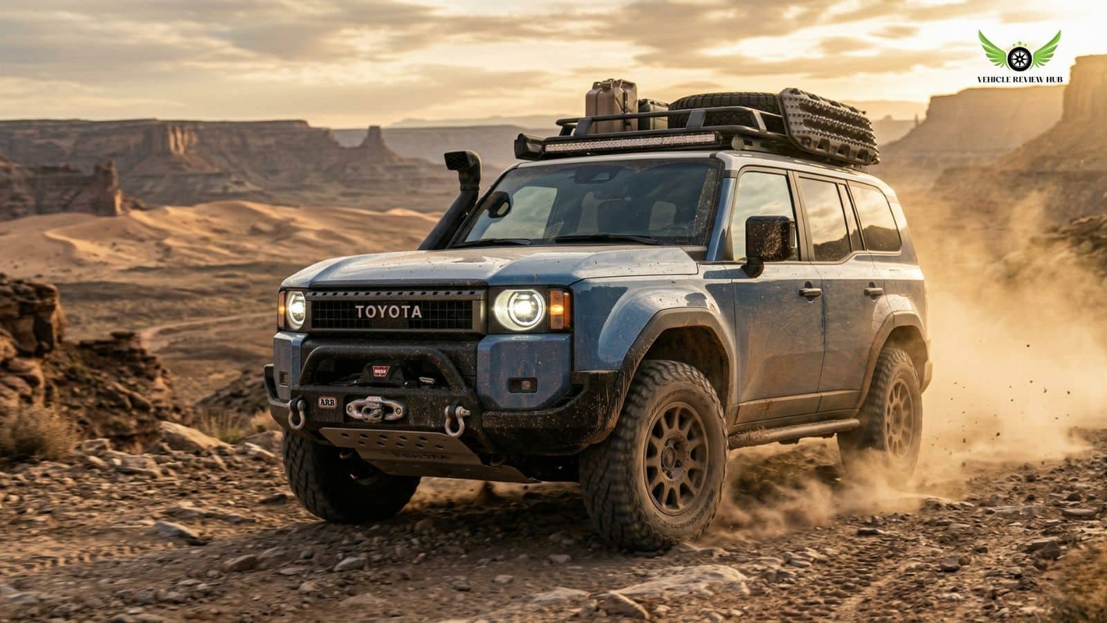 2026 Toyota Land Cruiser review hybrid off road SUV front view