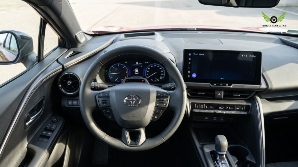 Toyota C-HR interior showing driver comfort and passenger seating experience