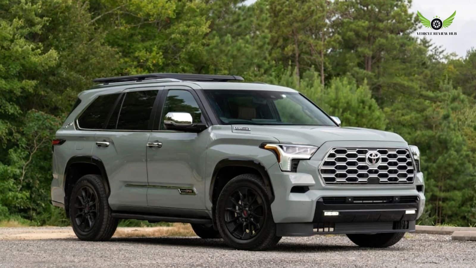 Toyota Sequoia full size SUV driving on an American highway