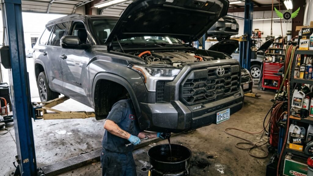 Toyota Sequoia maintenance service and routine inspection