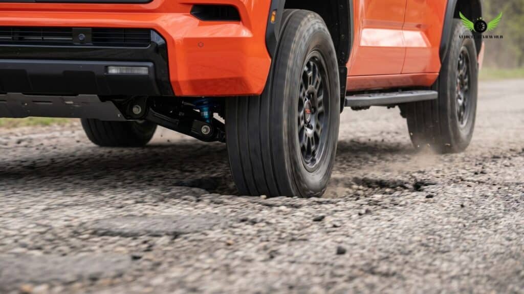 Toyota Sequoia suspension working on rough road