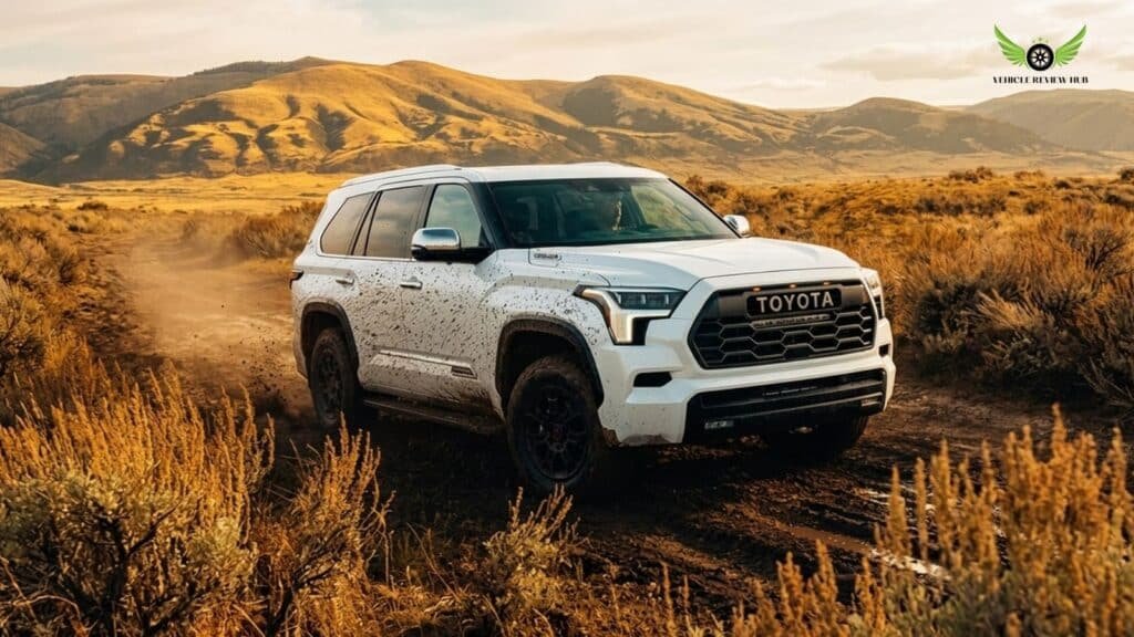 Toyota Sequoia TRD Pro driving off road trail