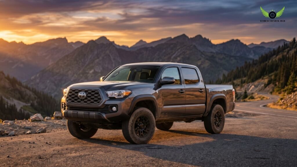 Toyota Tacoma parked in scenic location showing overall ownership experience