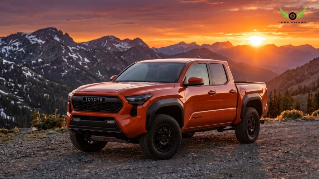 Toyota Tacoma TRD Pro in mountain landscape showing premium performance