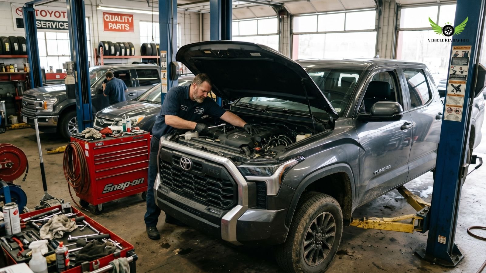 Toyota Tundra maintenance service in USA garage