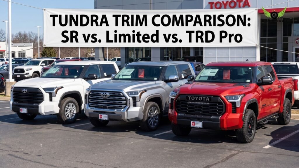 Toyota Tundra SR Limited TRD Pro side by side comparison