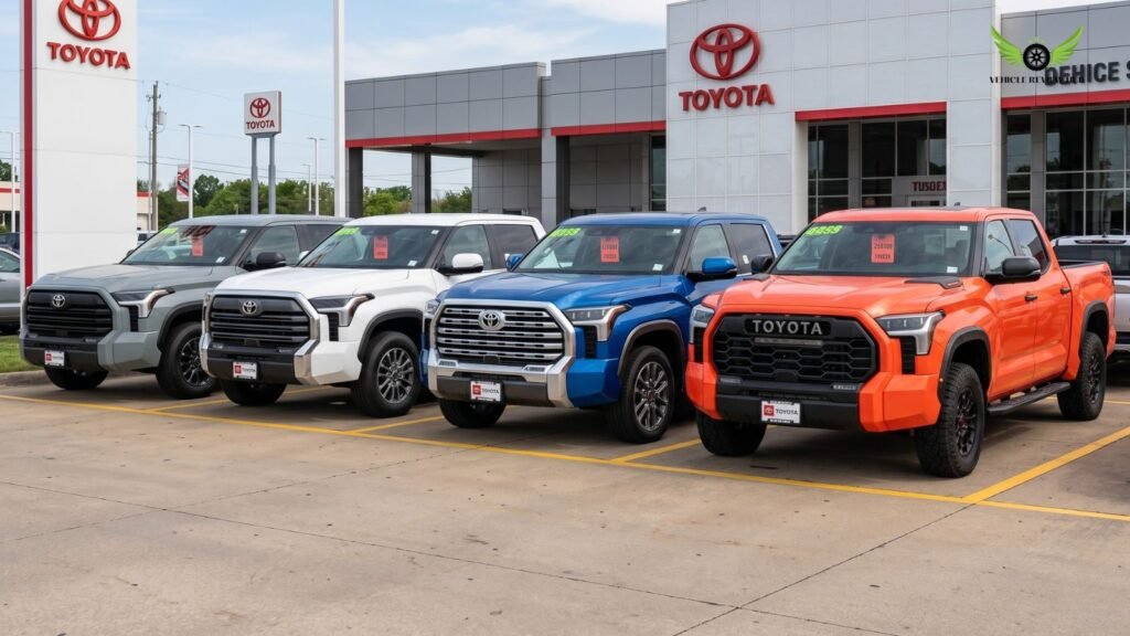 Toyota Tundra SR SR5 Limited TRD Pro trim comparison