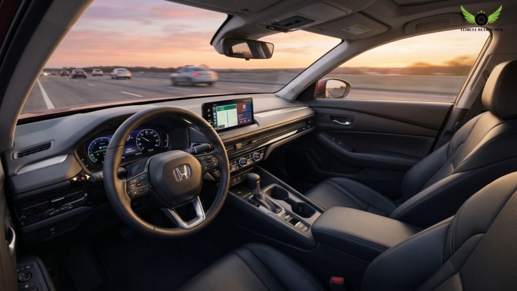 2026 Honda Accord interior during highway driving