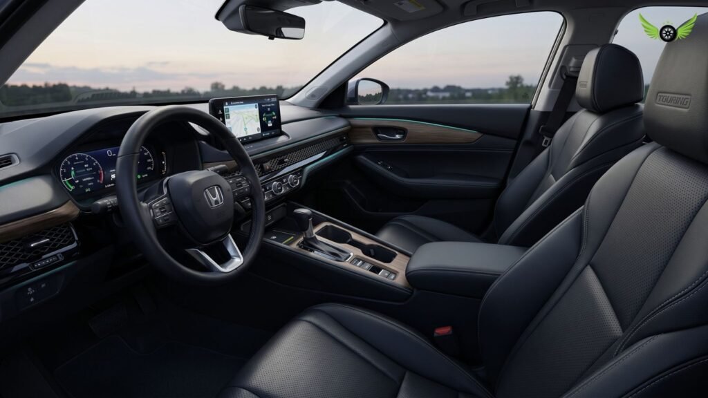 Premium interior of the 2026 Honda Accord Hybrid Touring