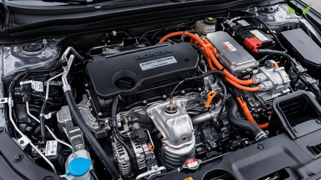 2026 Honda Accord hybrid engine bay close-up view