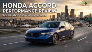 2026 Honda Accord Hybrid performance review thumbnail on USA highway