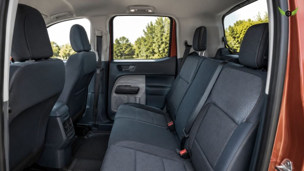 Ford Maverick rear passenger cabin showing practical seating space