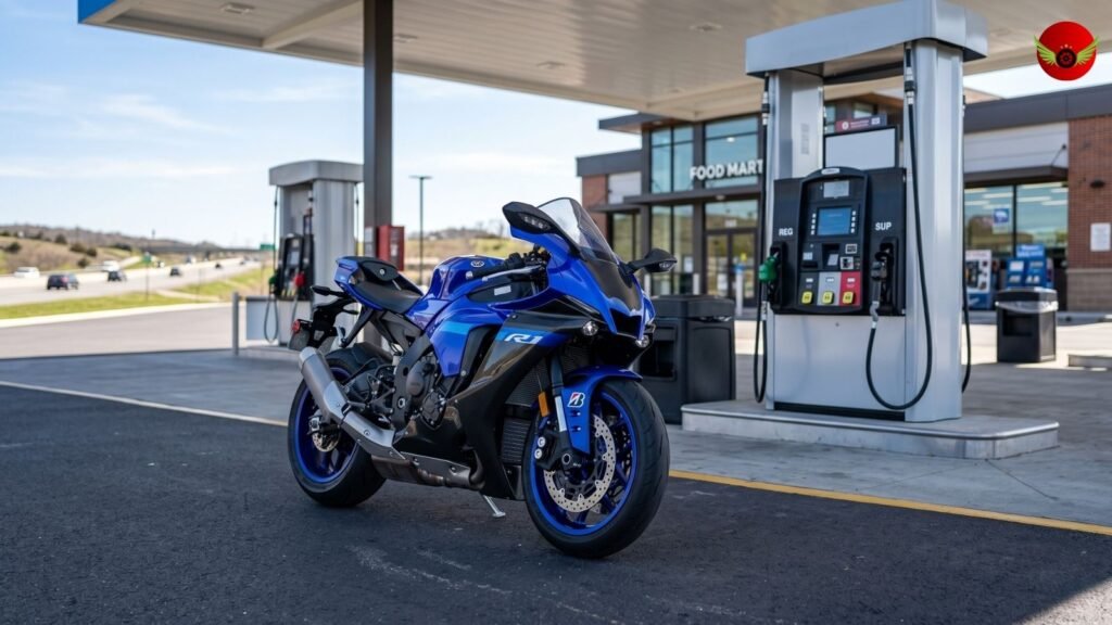 The Yamaha YZF-R1 Mileage during daylight