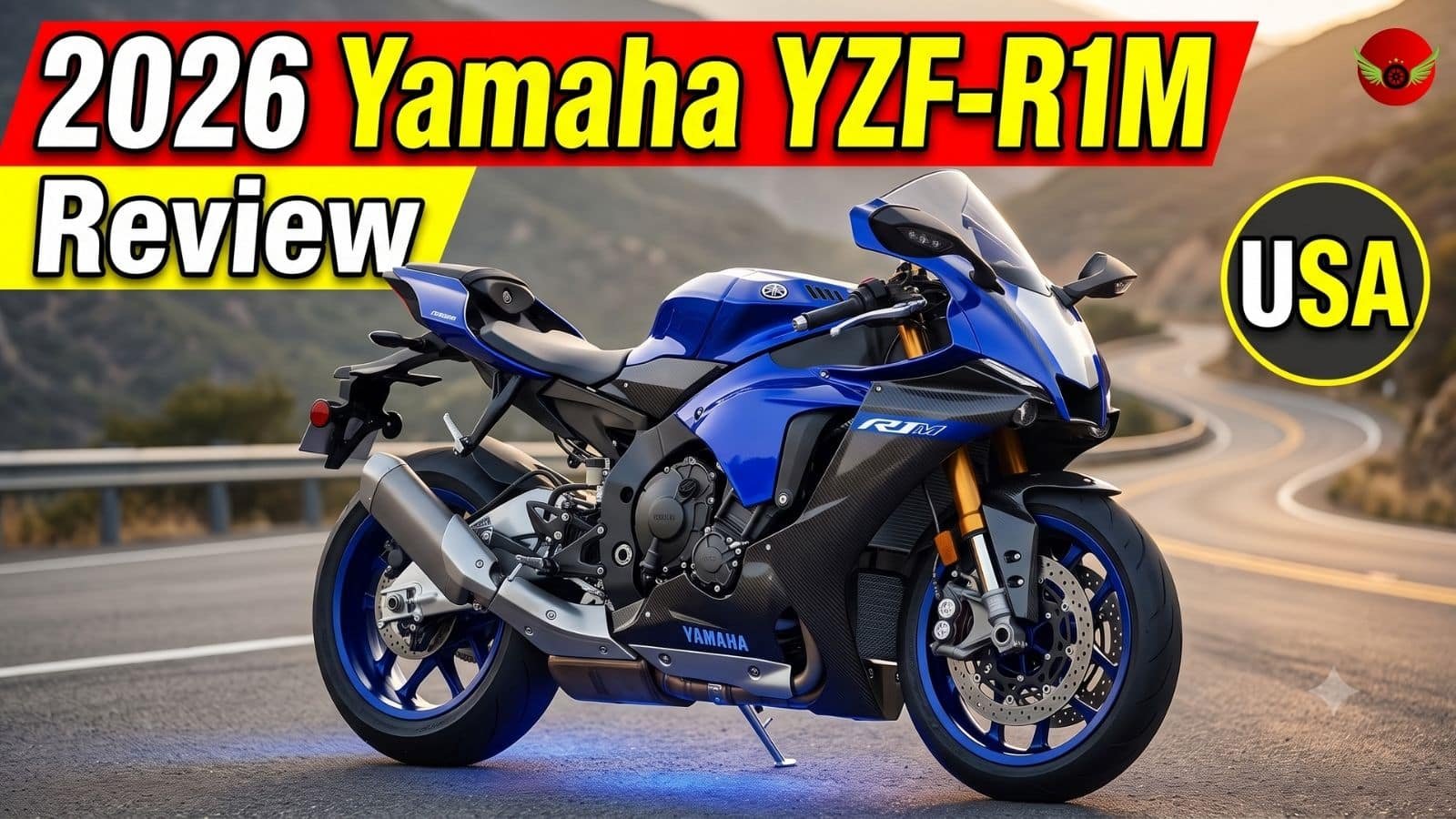 2026 Yamaha YZF-R1M featured image showing the motorcycle with review, price, specs and buying guide for USA buyers.