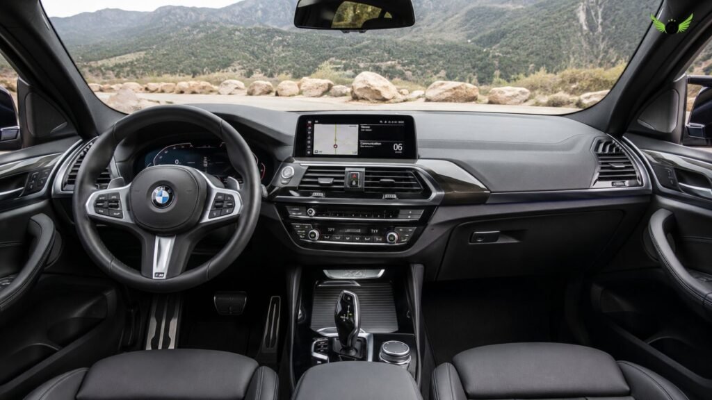 2025 BMW X4 interior showing the driver's cockpit and premium cabin design