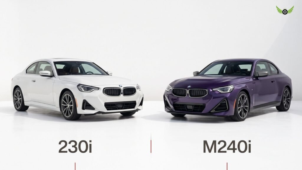 2026 BMW 230i and M240i Coupe trims compared side by side