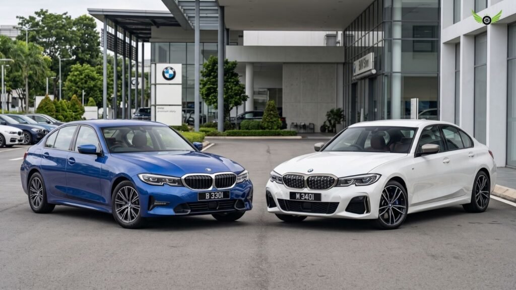 2026 BMW 330i and M340i shown for BMW 3 Series trim and model comparison