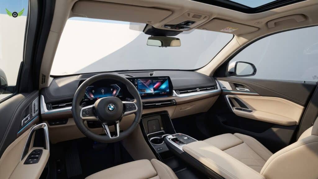 2026 BMW X1 premium interior with BMW Curved Display