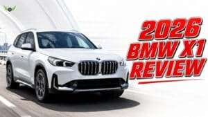 2026 BMW X1 xDrive28i luxury compact SUV front three-quarter view on an American road