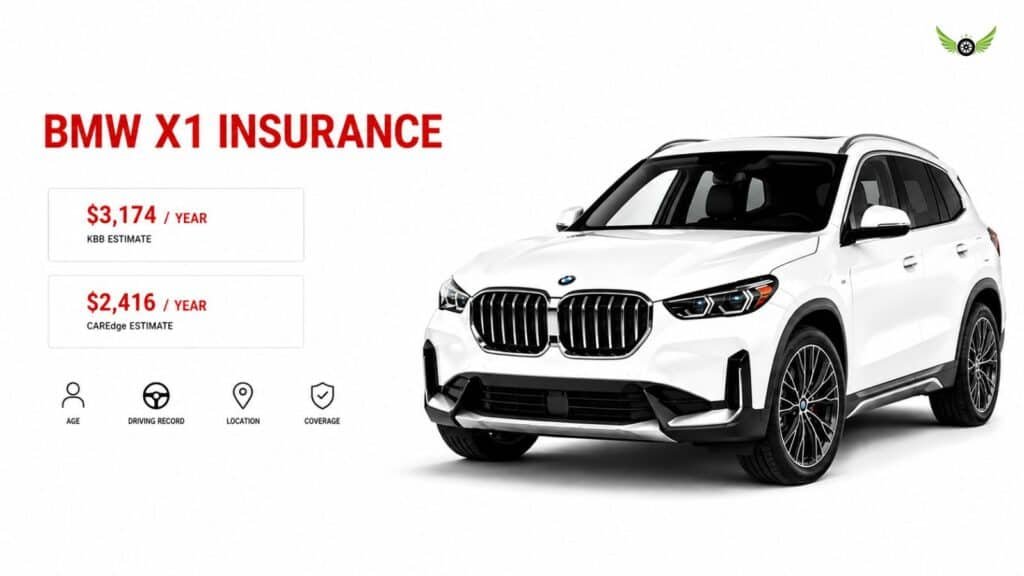 BMW X1 insurance cost and average annual insurance premium in the USA