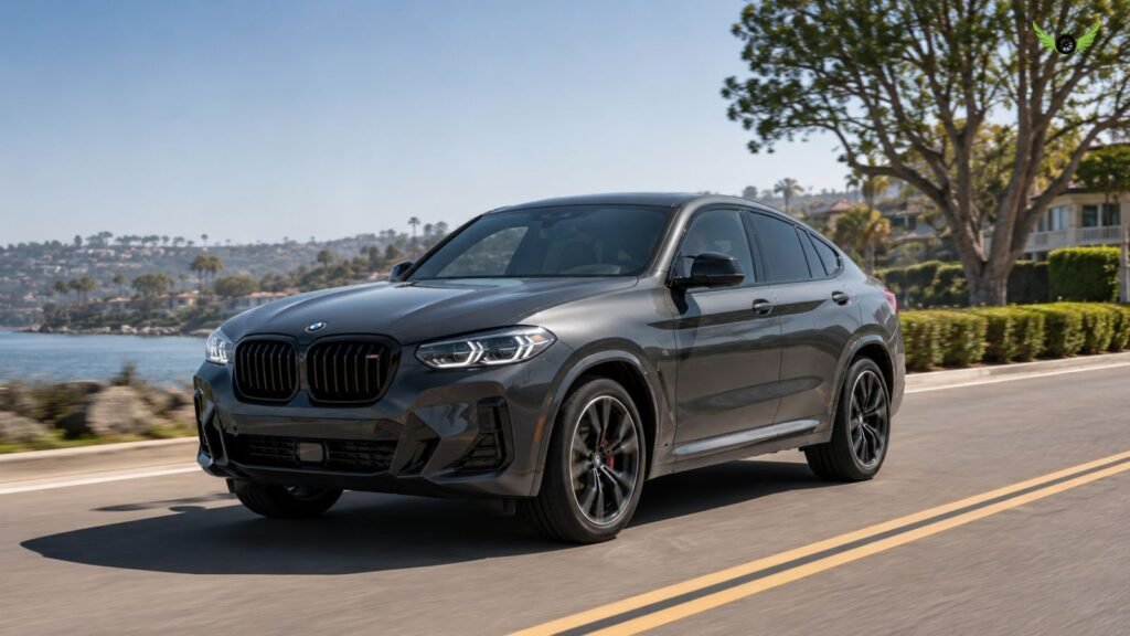 2025 BMW X4 on a road for a luxury SUV buying decision