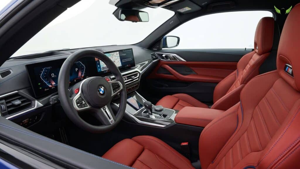 2026 BMW 4 Series interior with Curved Display and infotainment system
