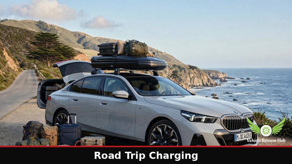 BMW i5 road trip charging