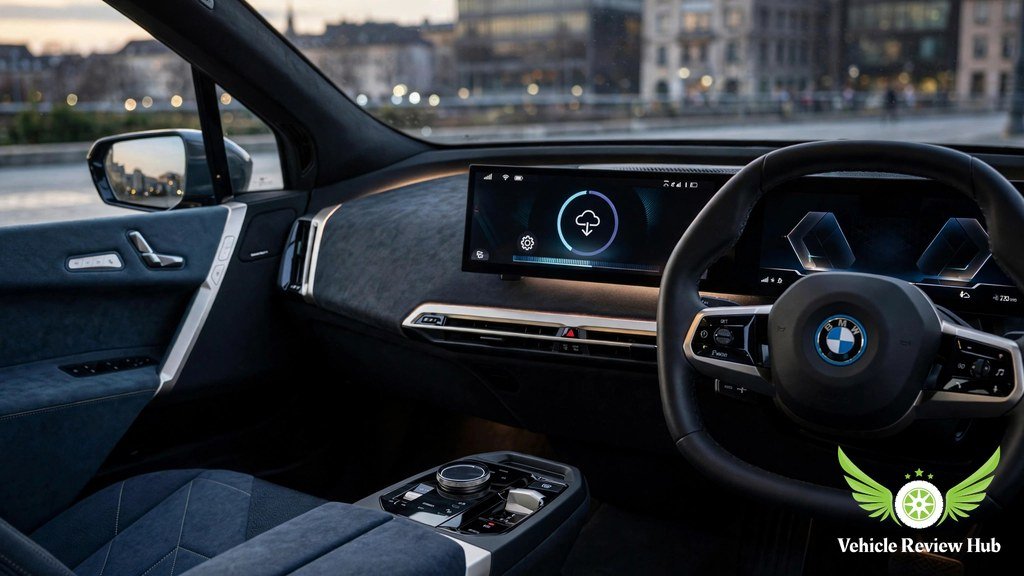 BMW iX software updates recalls dashboard